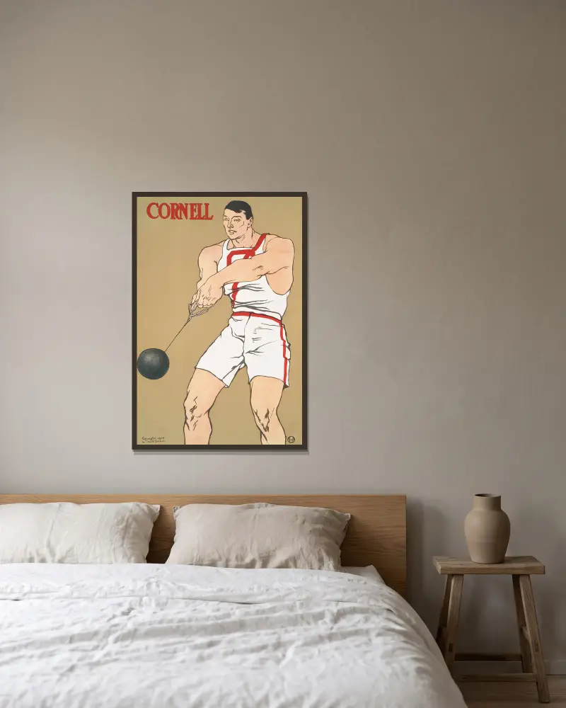 Cornell, 1908 – Nr. 3, Edward Penfield v rámu na stěně