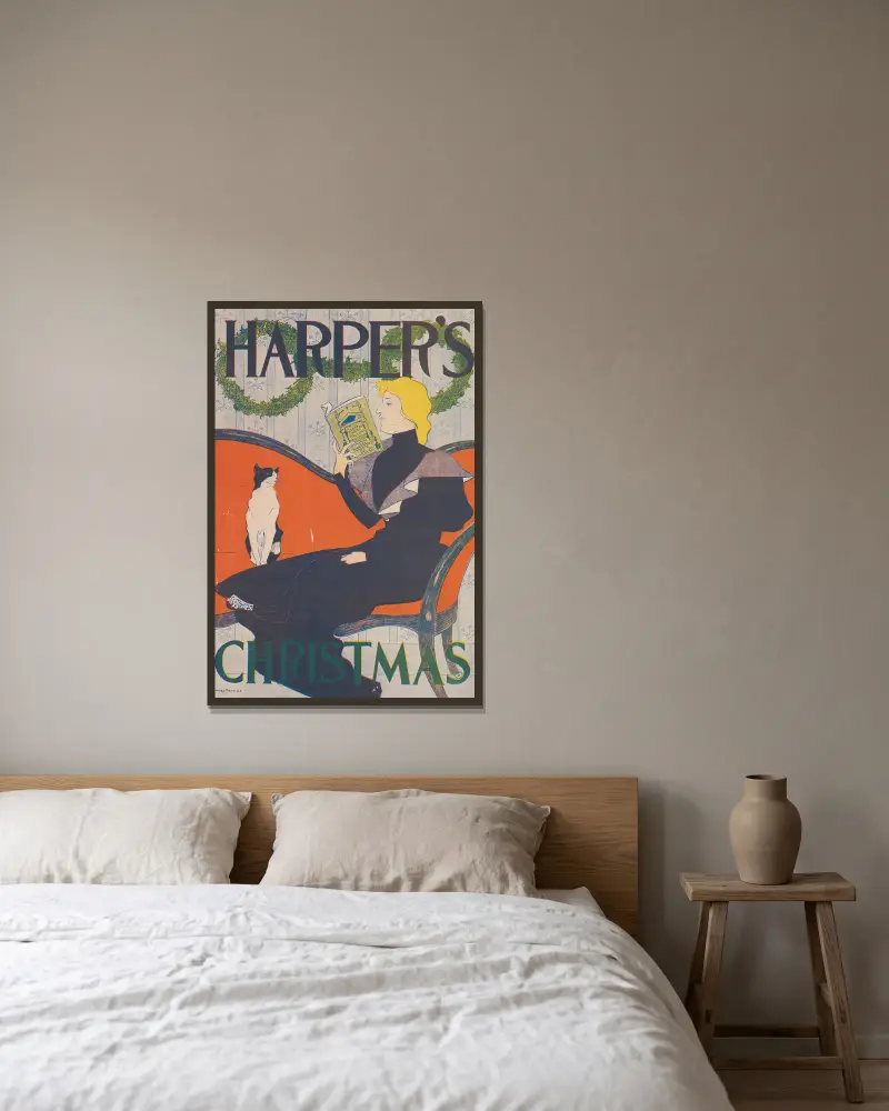 Harper's Christmas, Edward Penfield v rámu na stěně