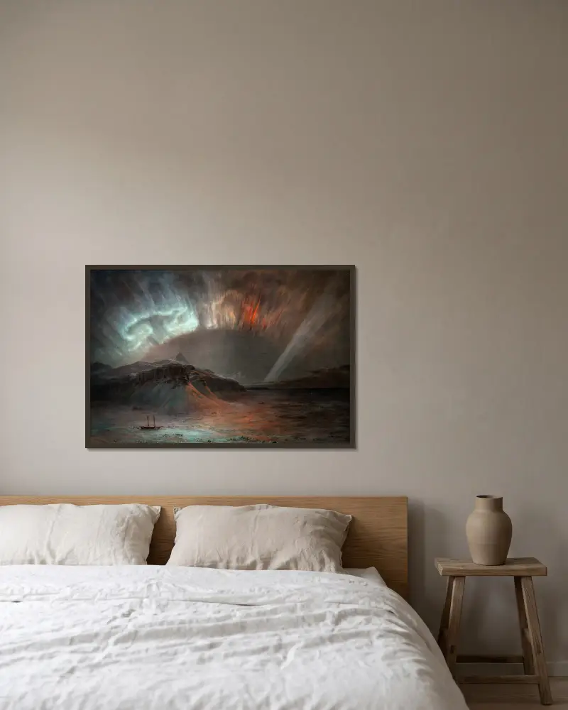 Polární záře, Frederic Edwin Church v rámu na stěně