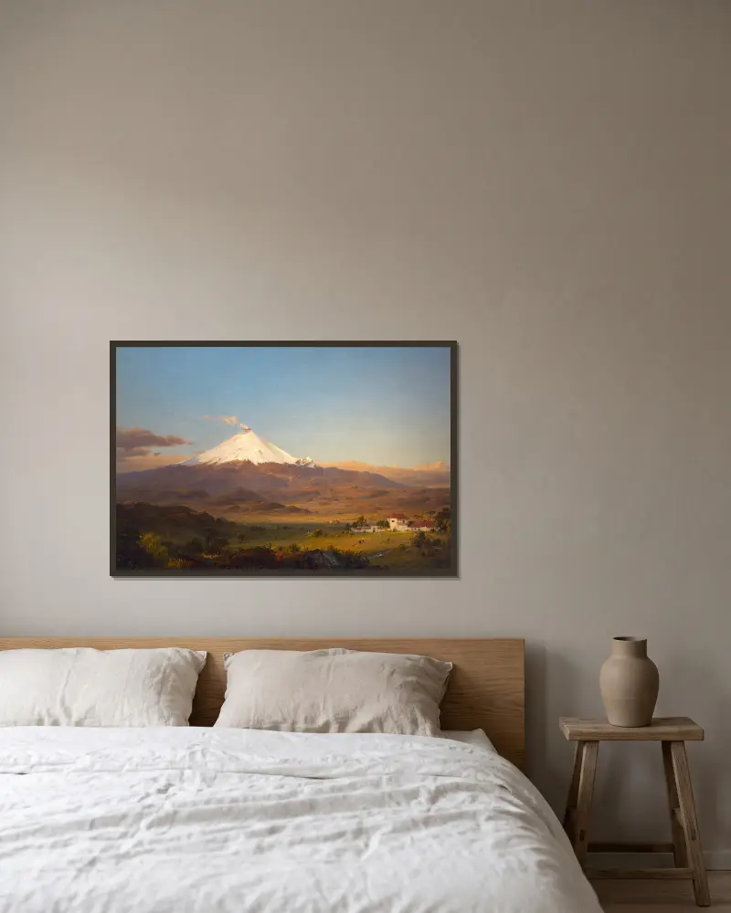 Cotopaxi, 1855 – Nr. 2 von Frederic Edwin Church gerahmt an einer Wand