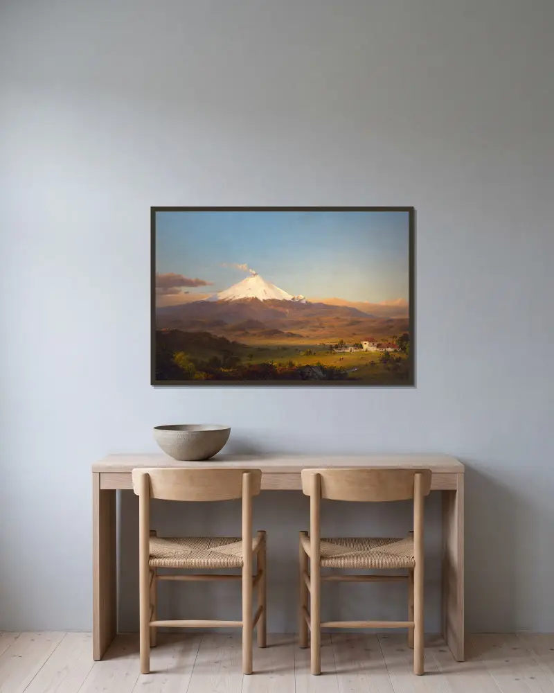 Cotopaxi, 1855 – Nr. 2 von Frederic Edwin Church gerahmt an einer Wand
