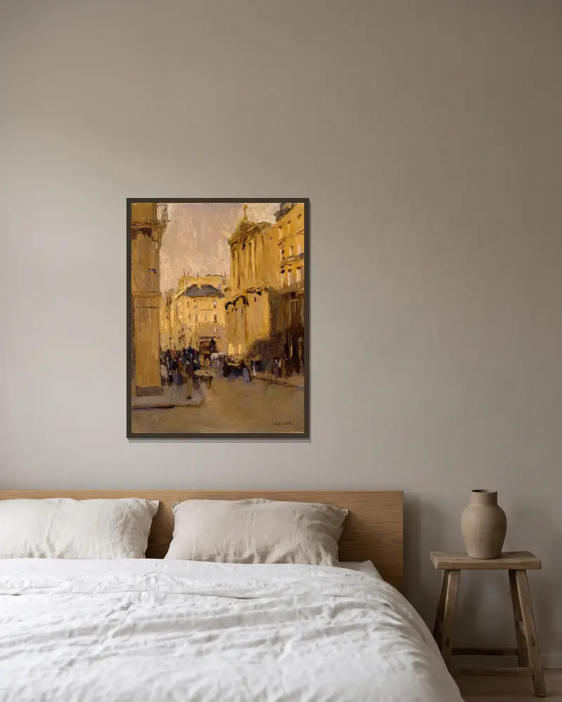 Saint Roche, Rue Saint-Honoré von Frank Edwin Scott gerahmt an einer Wand