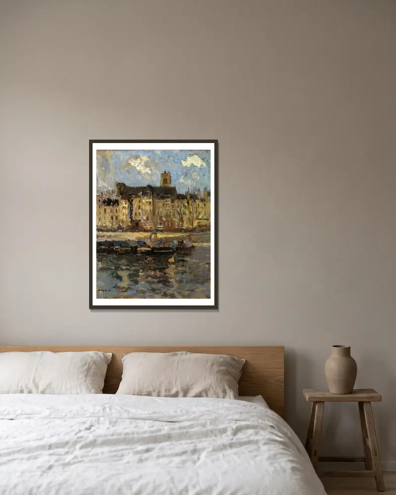 St. Gervais von Frank Edwin Scott gerahmt an einer Wand