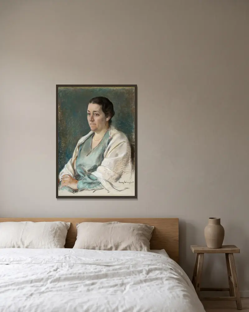 Ester Sihtola von Eero Järnefelt gerahmt an einer Wand