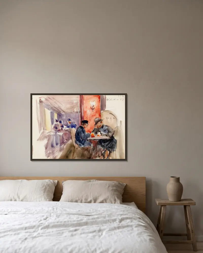 Kapakassa, Eero Järnefelt v rámu na stěně