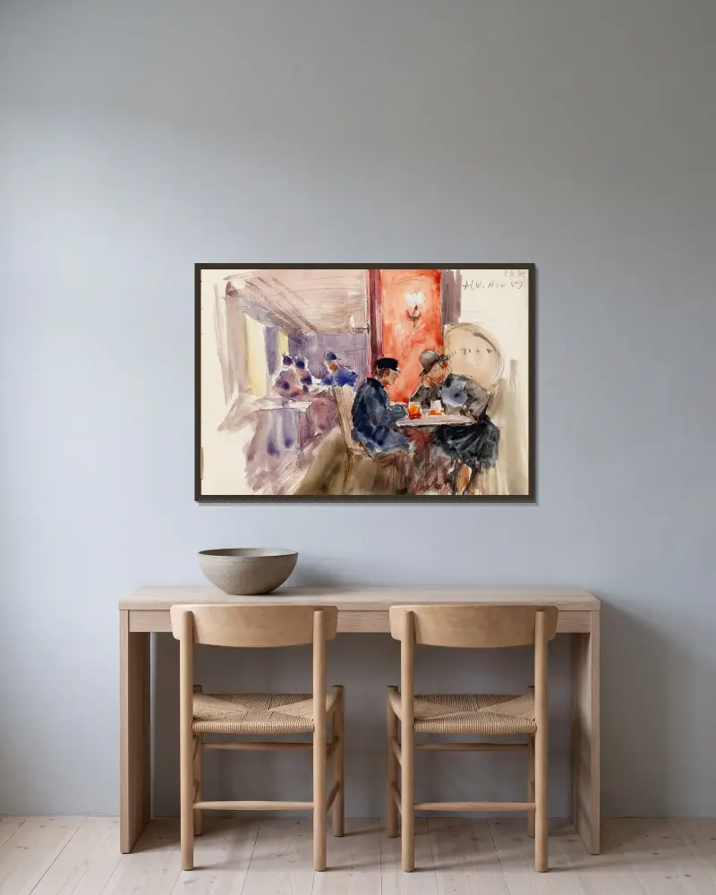 Kapakassa, Eero Järnefelt v rámu na stěně