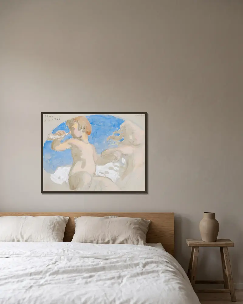 Ohne Titel, 1910 – Nr. 1 von Eero Järnefelt gerahmt an einer Wand