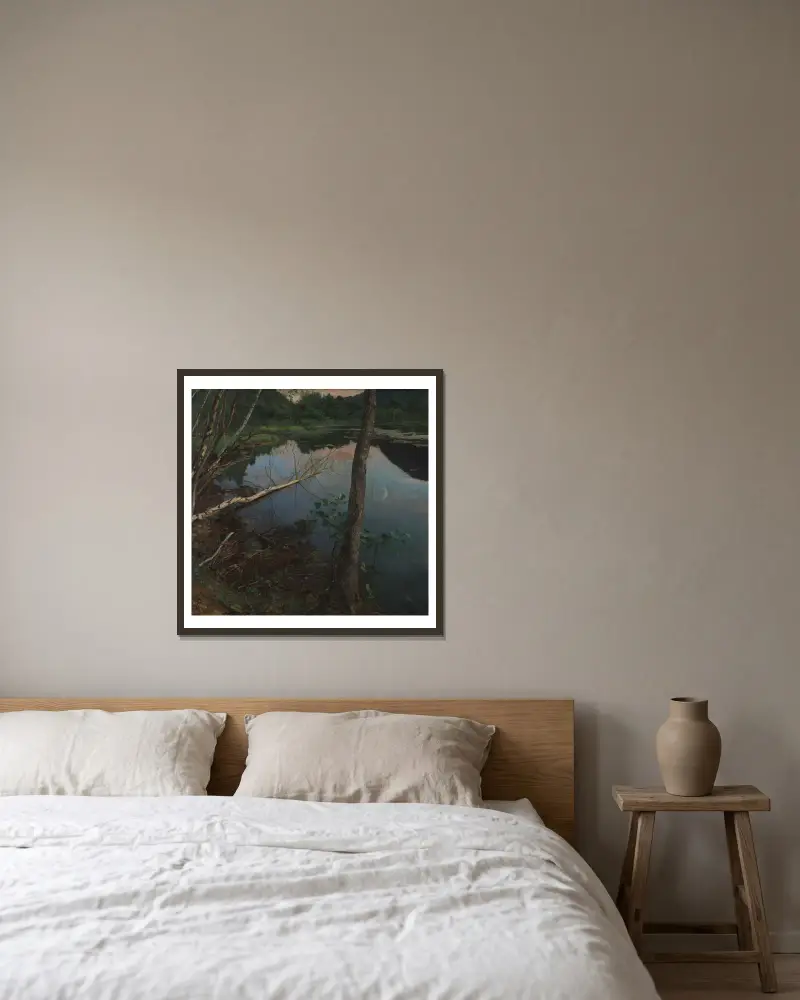 Letnia noc, Eilif Peterssen w ramie na ścianie