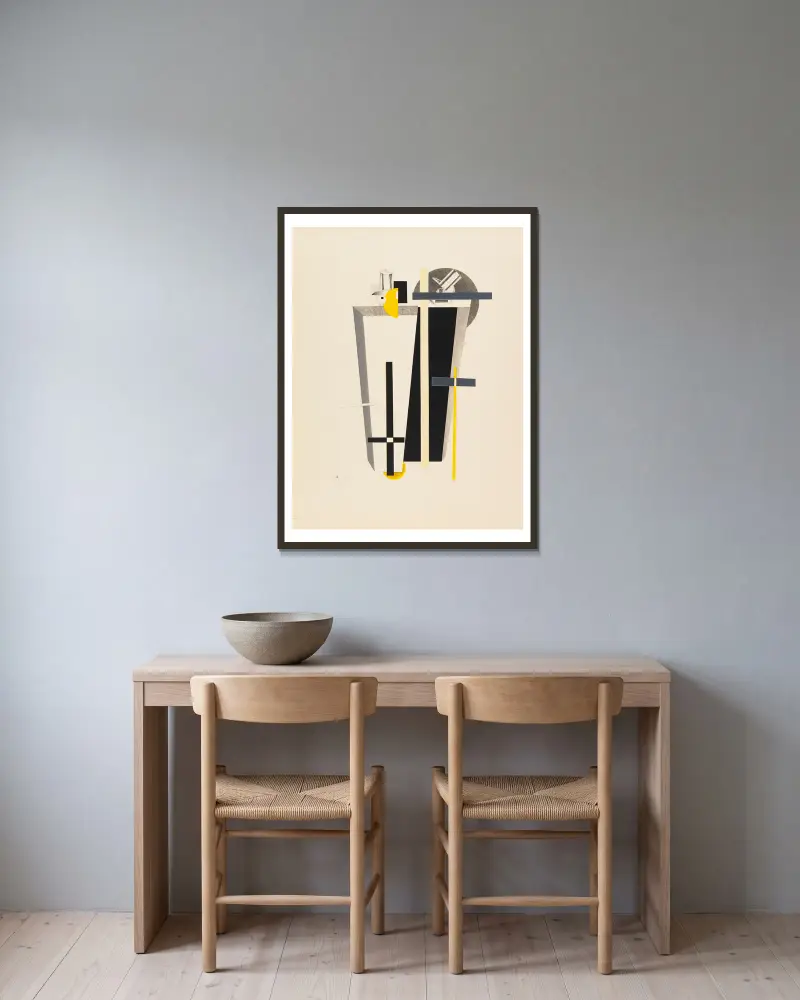 Hrobníci, El Lissitzky v rámu na stěně