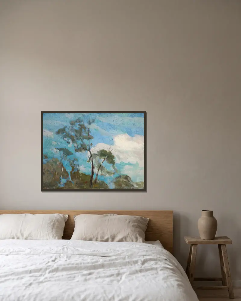 Himmel über Teresópolis von Eliseu Visconti gerahmt an einer Wand