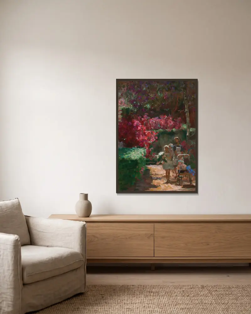 Spaziergang im Park von Eliseu Visconti gerahmt an einer Wand