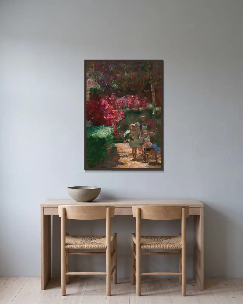 Spaziergang im Park von Eliseu Visconti gerahmt an einer Wand