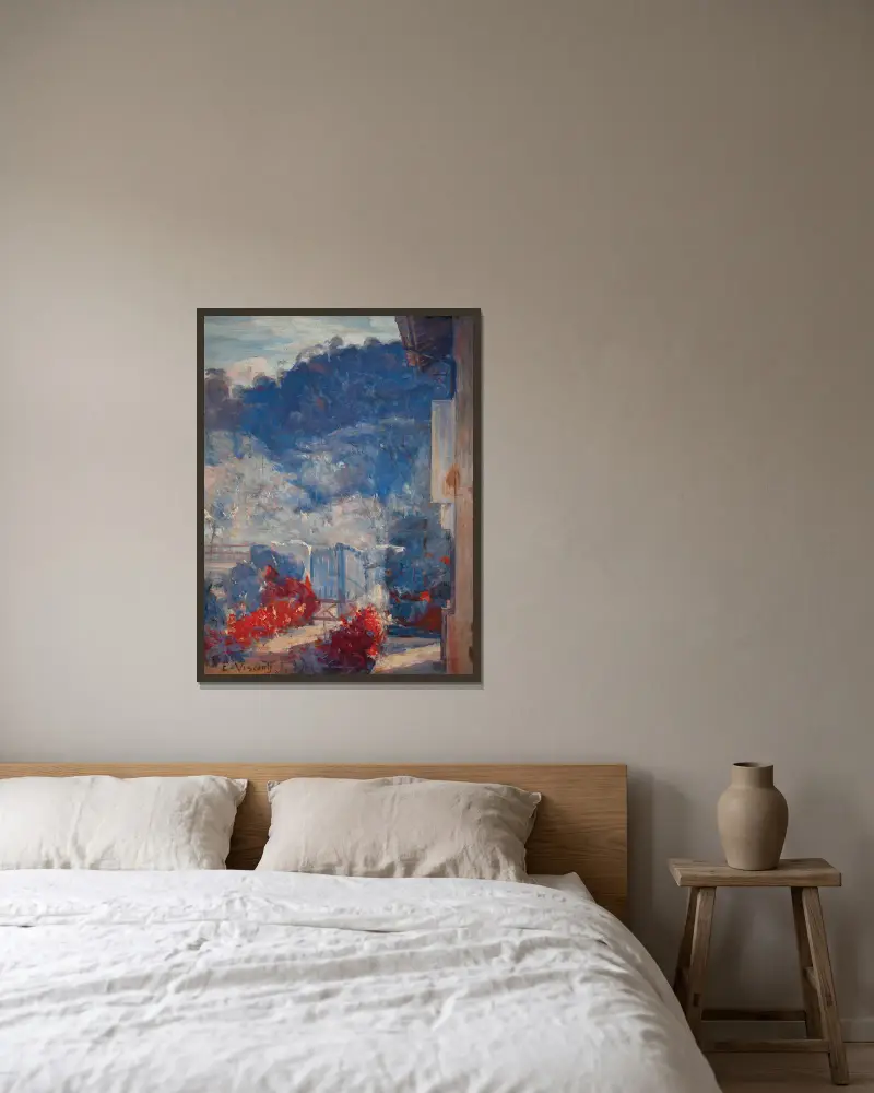Sonnenstrahlen von Eliseu Visconti gerahmt an einer Wand