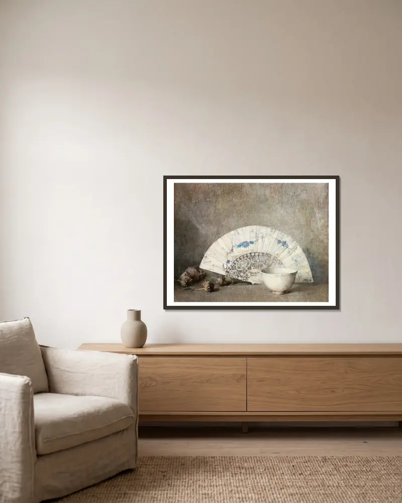 The Fan av Emil Carlsen inramad på en vägg
