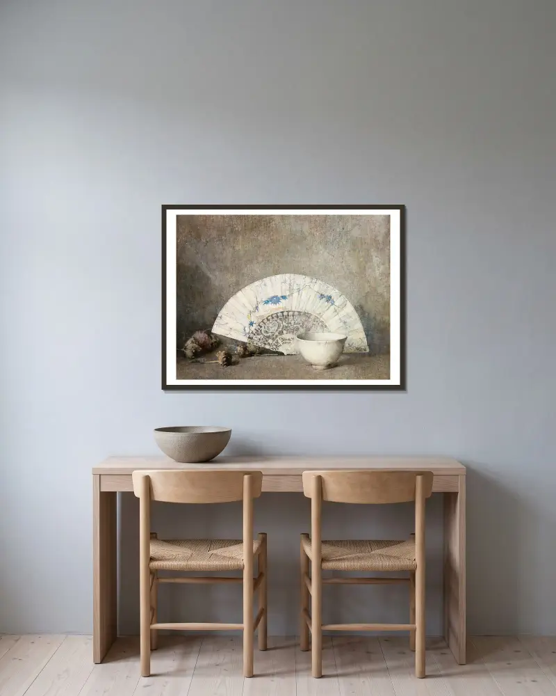 The Fan av Emil Carlsen inramad på en vägg