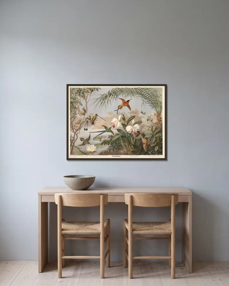 Kolibri, Emil Schmidt w ramie na ścianie