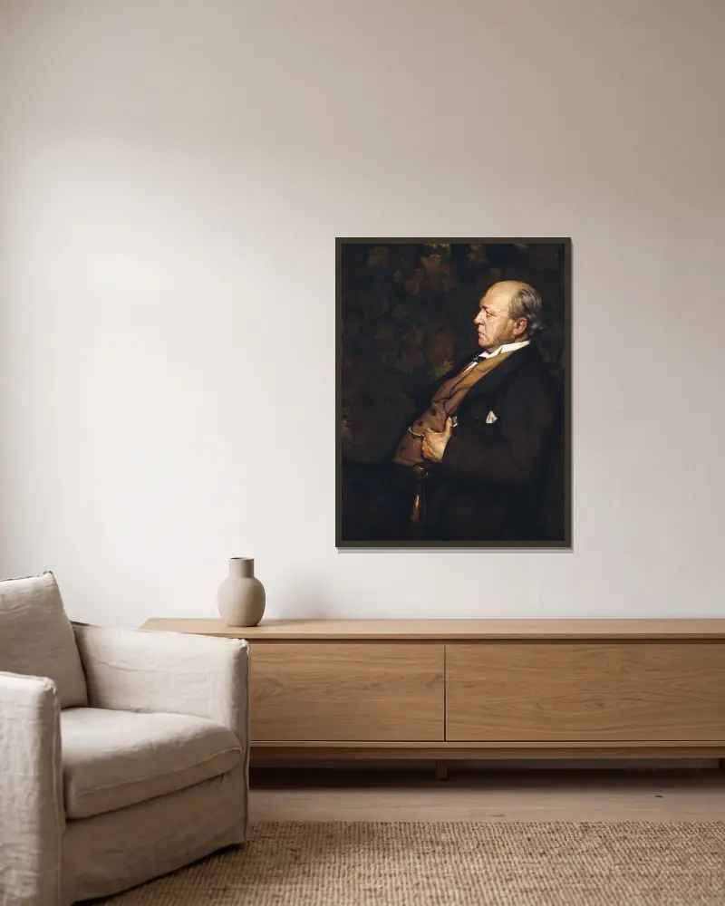 Henry James – Nr. 1 von Jacques-Émile Blanche gerahmt an einer Wand