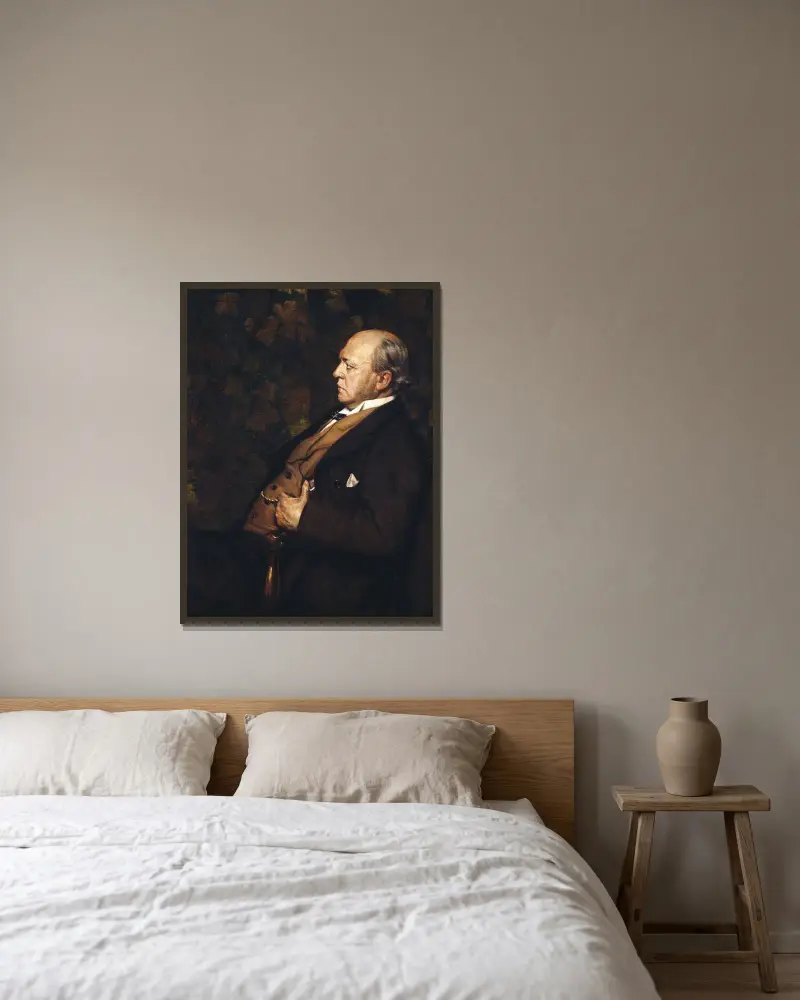 Henry James – Nr. 1 von Jacques-Émile Blanche gerahmt an einer Wand