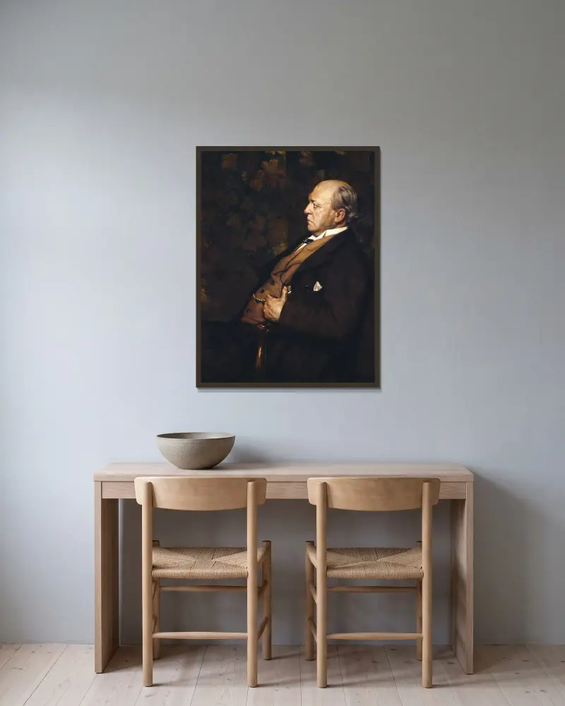 Henry James – Nr. 1 von Jacques-Émile Blanche gerahmt an einer Wand