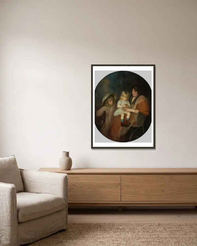 La mandarine, Jacques-Émile Blanche v rámu na stěně