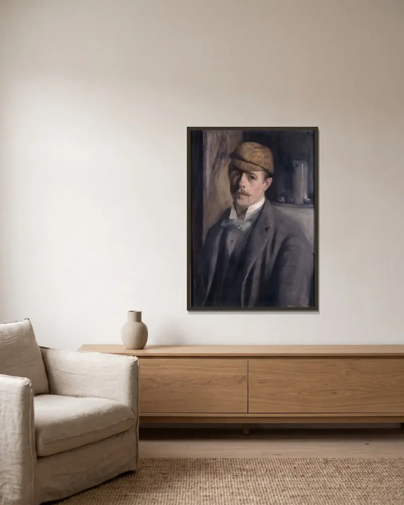 Portrait de l’artiste av Jacques-Émile Blanche inramad på en vägg