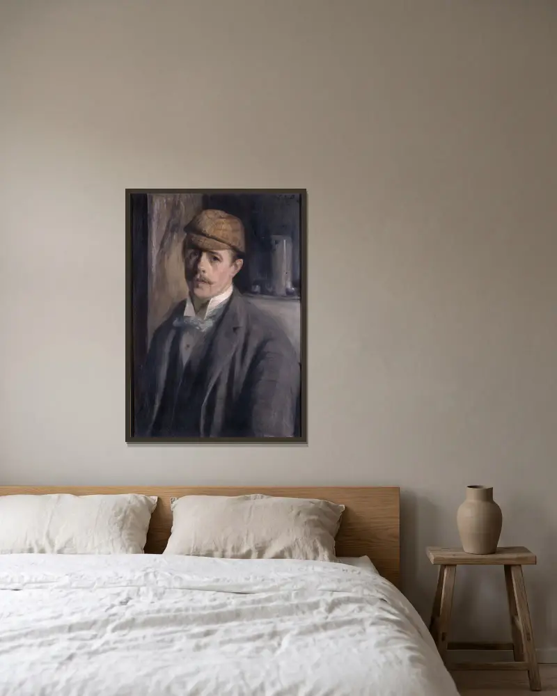 Portrait de l’artiste av Jacques-Émile Blanche inramad på en vägg