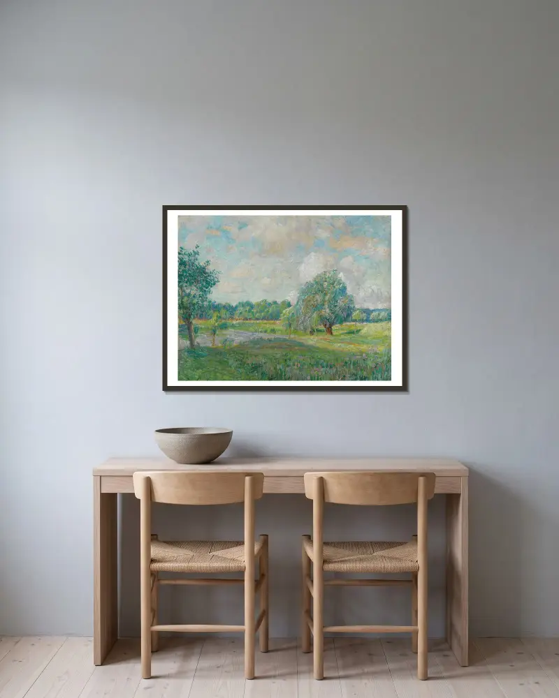 Wierzba, Emile Claus w ramie na ścianie