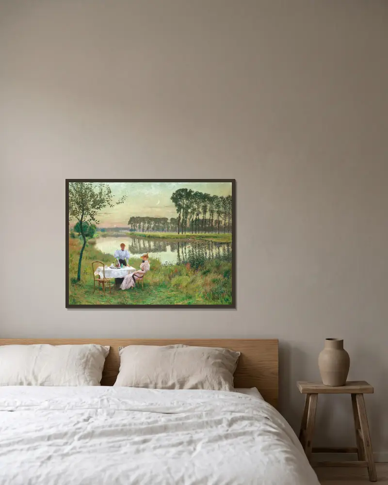 Letní večer, Emile Claus v rámu na stěně