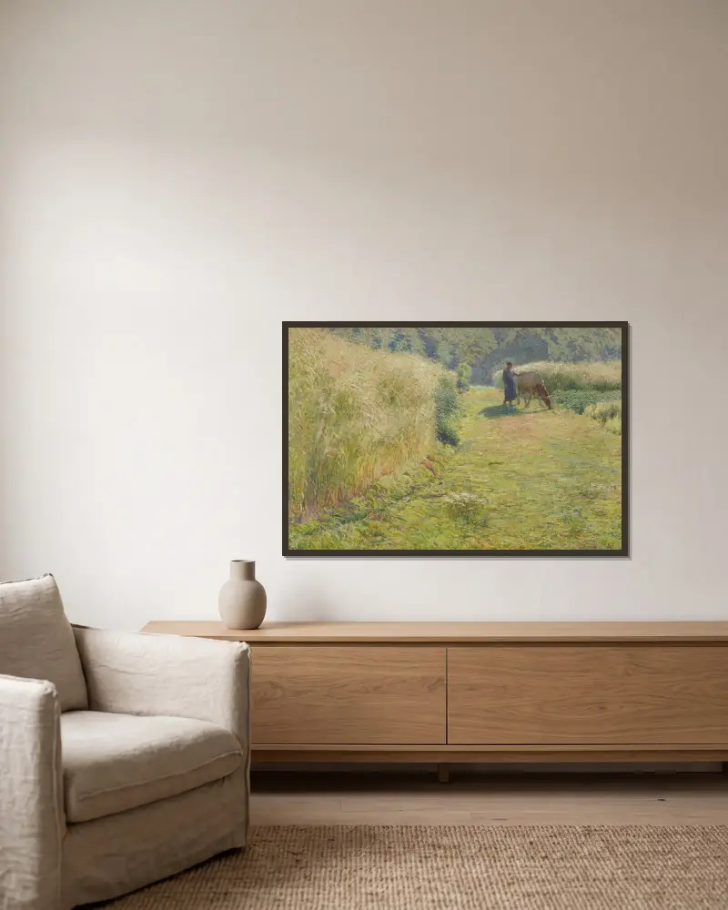Léto, Emile Claus v rámu na stěně
