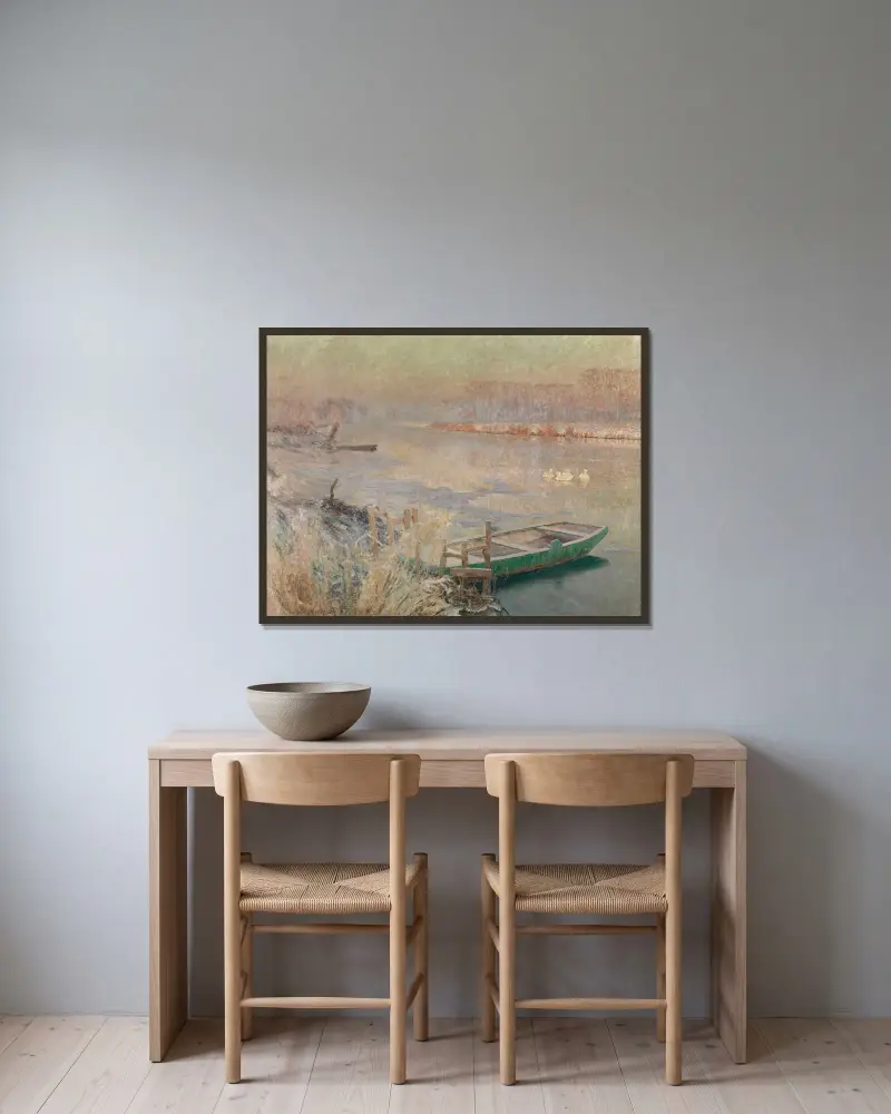 Zima, Emile Claus w ramie na ścianie