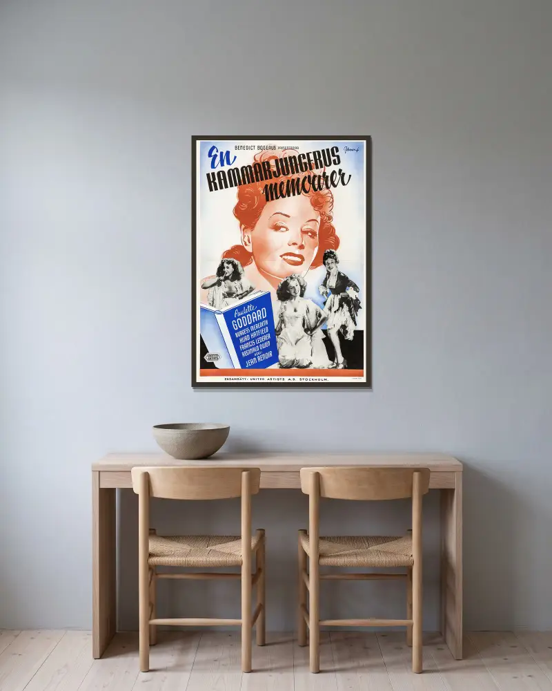 Tagebuch einer Kammerzofe von Eric Rohman gerahmt an einer Wand