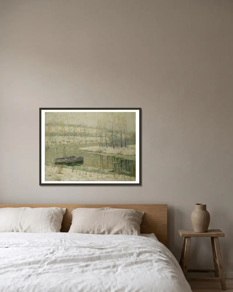 Jarní tání, Ernest Lawson v rámu na stěně