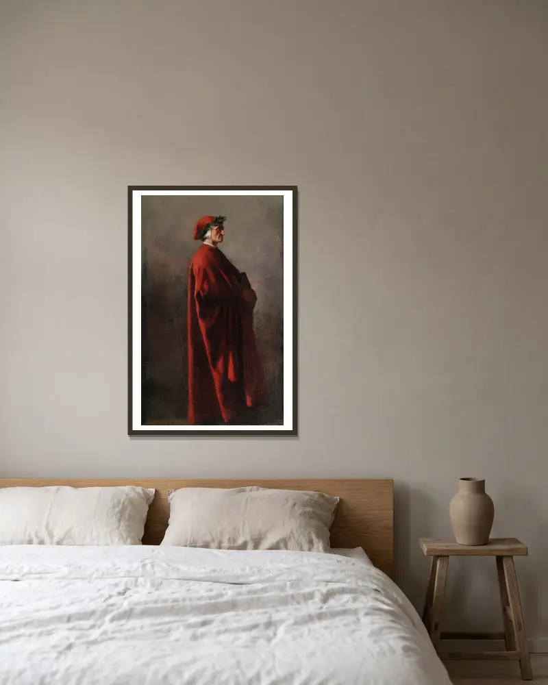 Dante, Ernest Meissonier w ramie na ścianie