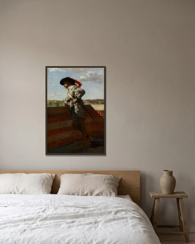 Na tarasie, Ernest Meissonier w ramie na ścianie