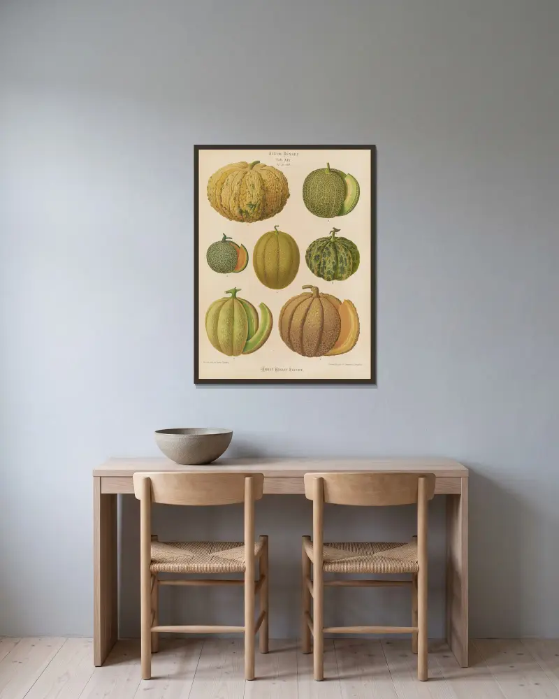 Melony, Ernst Benary w ramie na ścianie