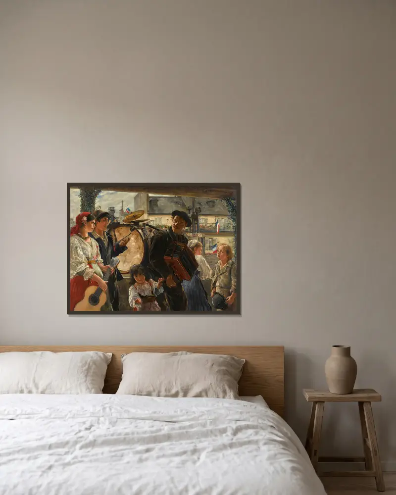14. Juli von Ernst Josephson gerahmt an einer Wand