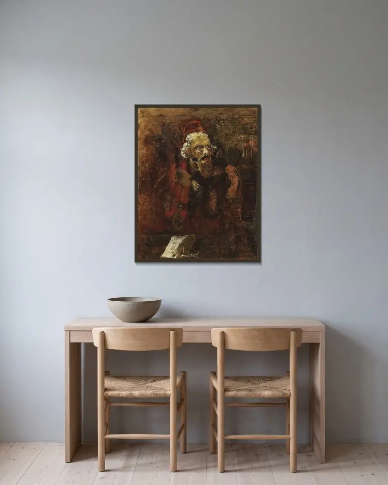 Ludvig Josephson, teaterregissör av Ernst Josephson inramad på en vägg