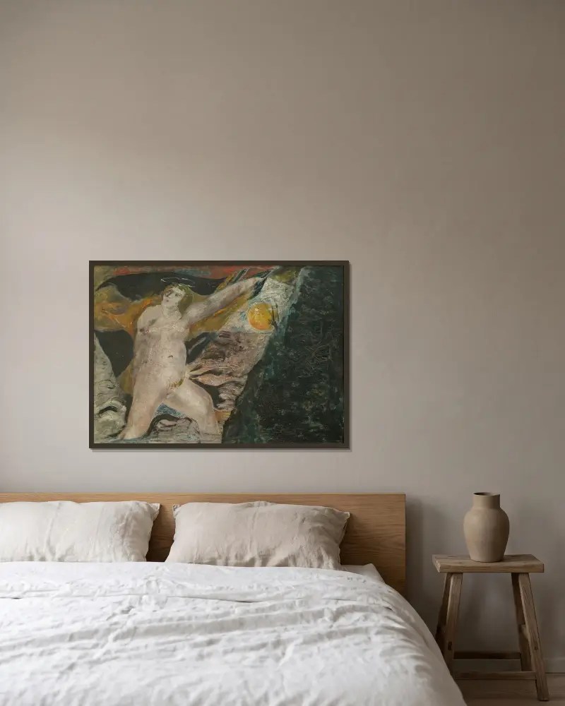 Sveas Banner von Ernst Josephson gerahmt an einer Wand