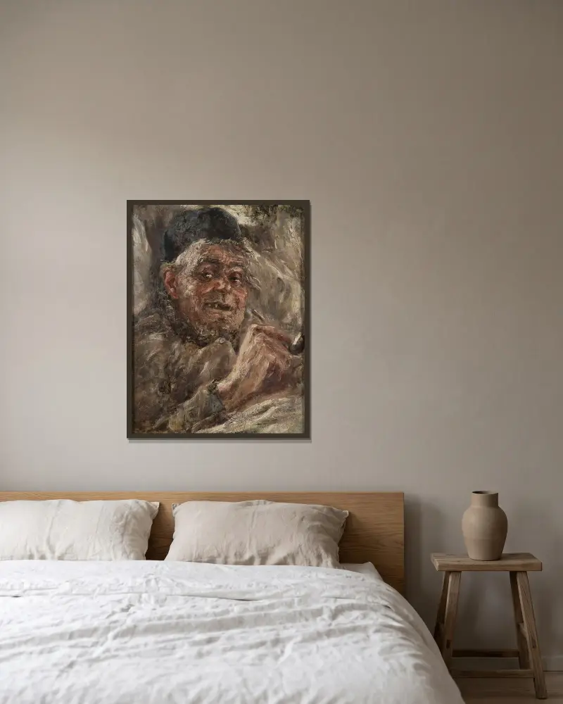 Der Postmeister von Bréhat von Ernst Josephson gerahmt an einer Wand