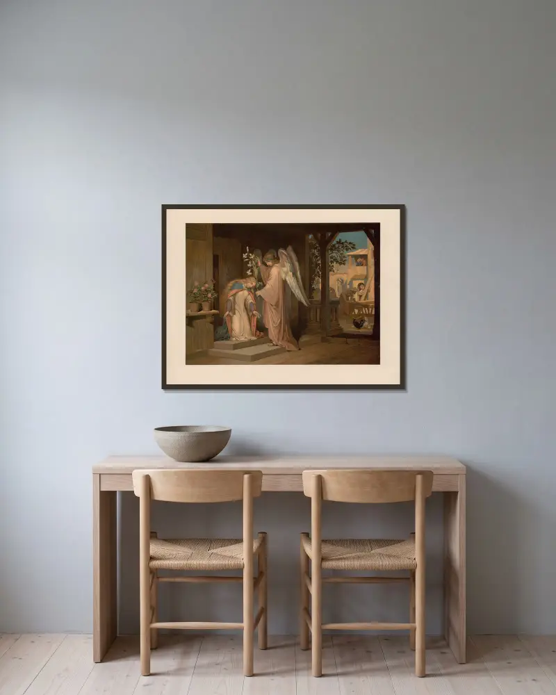 Zvěstování, Ernst Pessler v rámu na stěně
