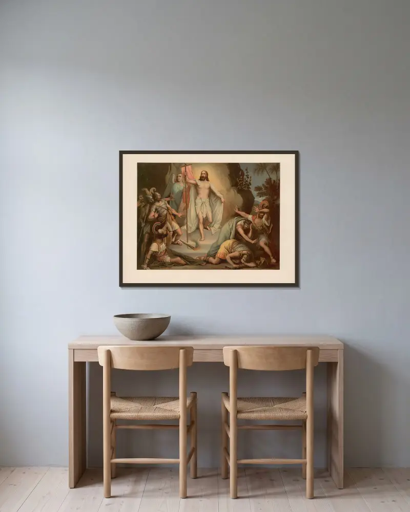 Vzkříšení, Ernst Pessler v rámu na stěně