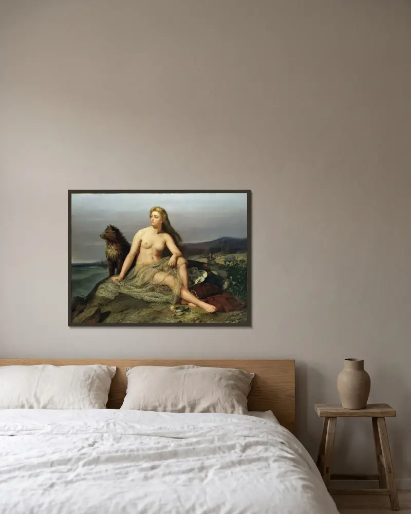 Kraka von Mårten Eskil Winge gerahmt an einer Wand