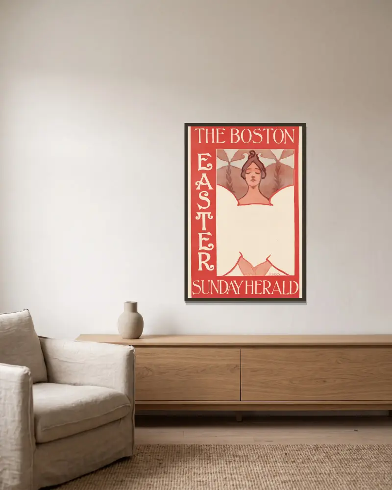 Boston Sunday Herald, Velikonoce, Ethel Reed v rámu na stěně