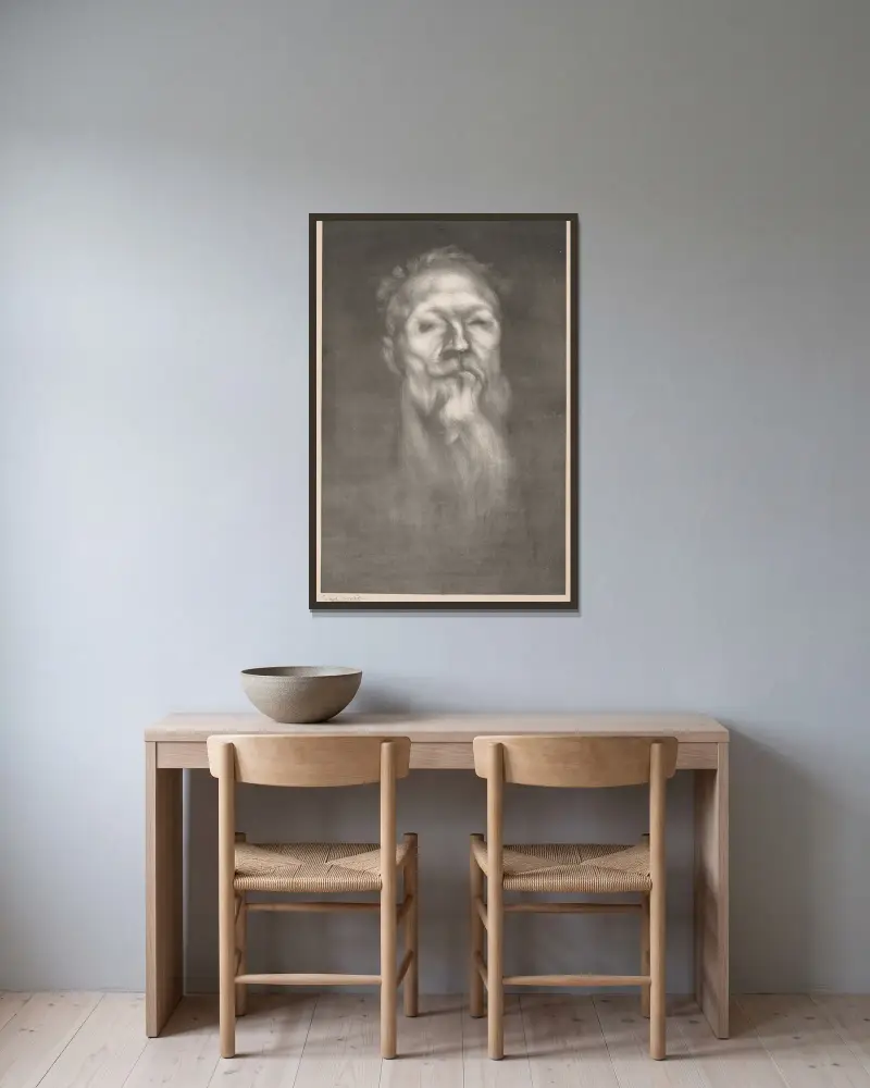 Auguste Rodin, Eugène Carriere w ramie na ścianie