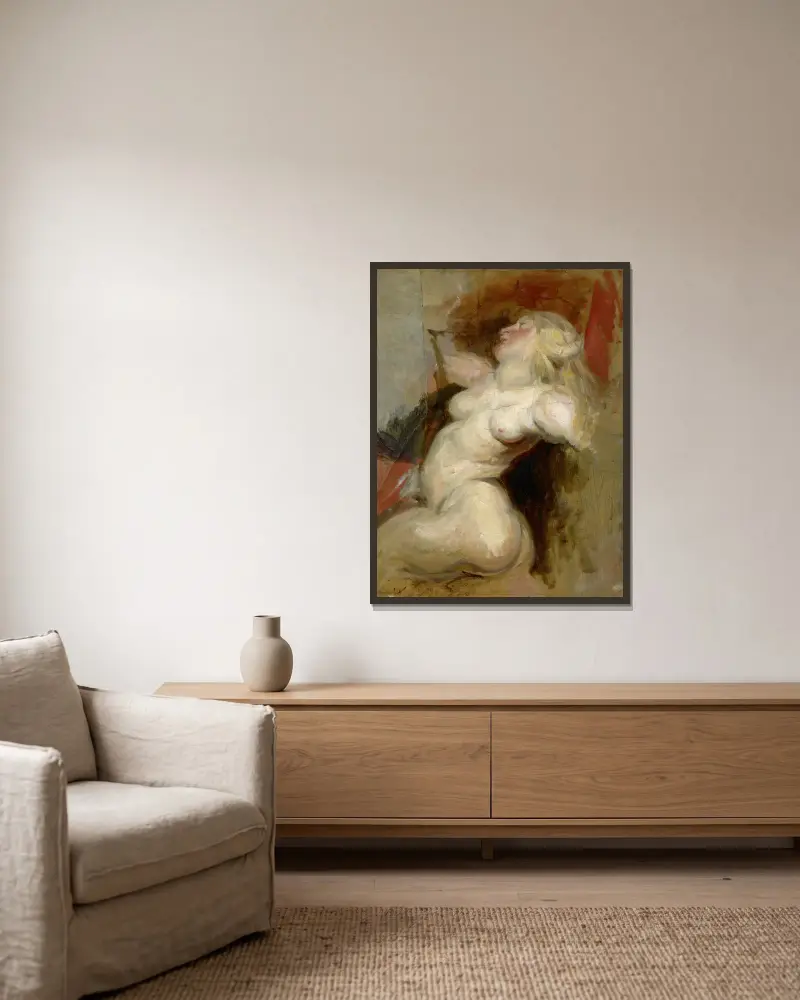 Nereida, Eugène Delacroix w ramie na ścianie