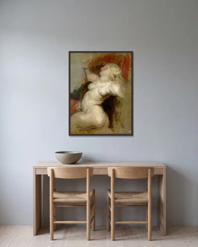 Nereida, Eugène Delacroix w ramie na ścianie