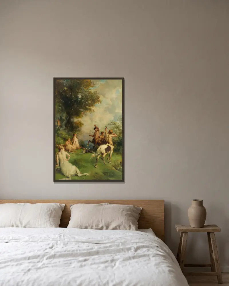 Kentauren von Eugène Fromentin gerahmt an einer Wand