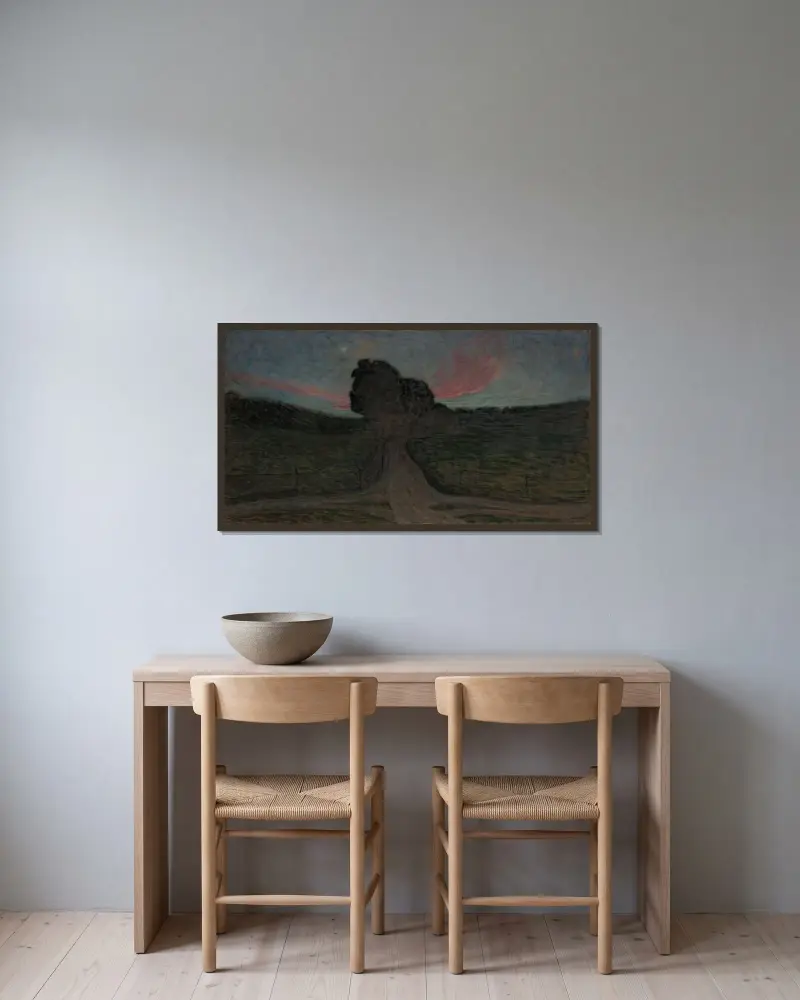 Evening Mood-Lidingö, Eugène Jansson w ramie na ścianie