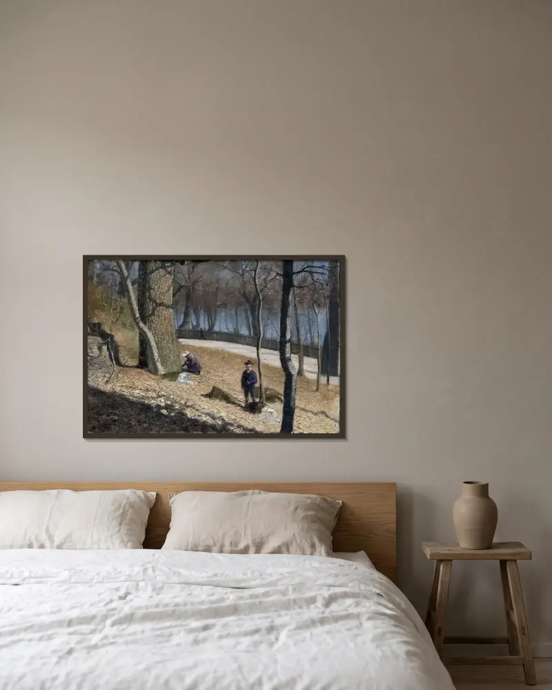 Leberblümchen von Eugène Jansson gerahmt an einer Wand