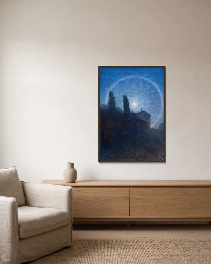 Lunar Halo, Eugène Jansson v rámu na stěně
